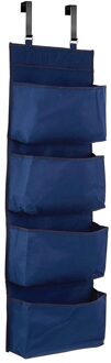 Muur Gemonteerde Opknoping Zak, 4 Lagen Van Huishoudelijke Goederen, Opknoping Opbergtas Op De Deur, opbergtas, Kast, Badkamermeubel blauw