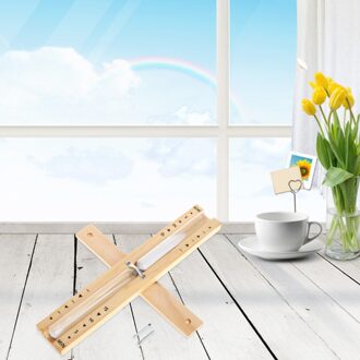 Muur Gemonteerde Roterende Sauna Houten Zandloper Wit Zand Timer 15 Minuten