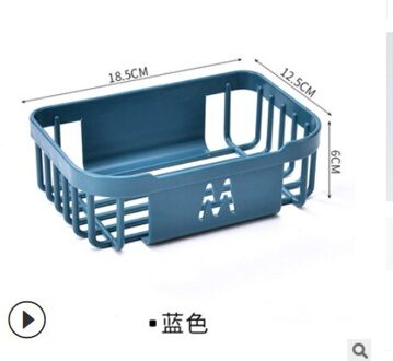 Muur Gemonteerde Tissue Opbergrek Opknoping Hollow Afvoer Mand Papierrol Plank Voor Keuken Badkamer Wc Badkamer Accessoires D3731-BU