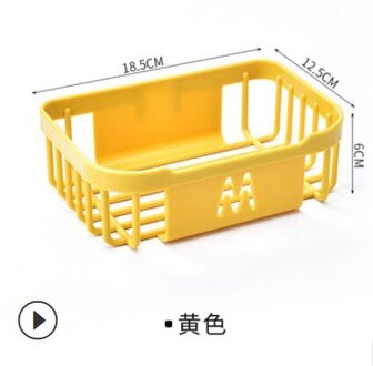 Muur Gemonteerde Tissue Opbergrek Opknoping Hollow Afvoer Mand Papierrol Plank Voor Keuken Badkamer Wc Badkamer Accessoires D3731-YE