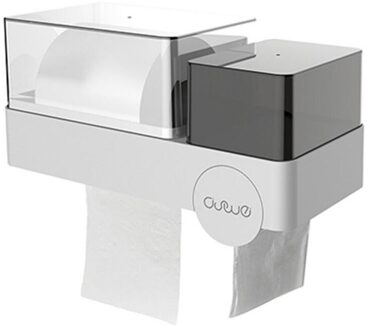 Muur Gemonteerde Toiletpapier Rack Papieren Handdoek Houder Tissue Box Dispenser Met Vuilniszak Doos Badkamer Opslag Papieren Handdoek houder licht grijs