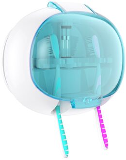 Muur Gemonteerde Uv Tandenborstel Sterilisator Houder Draagbare 2 Tanden Borstels Ultraviolet Desinfectie Doos Voor Tandenborstel Zorg