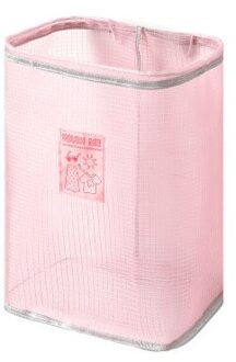 Muur Gemonteerde Vouwen Wasmand Plank Organisatie Vuile Kleren Manden Badkamer Organizer Huishoudelijke Accessoires roze