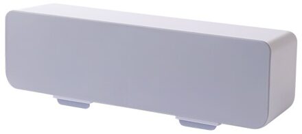 Muur Gemonteerde Waterdichte Cover Met Lepel Kwart Kruiden Doos Lange Grote Capaciteit Kruiden Case Keuken Tool licht grijs