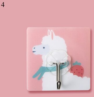 Muur Haken Sticky Haak Hanger Sticker Home Decor Cartoon Haak Muur Opknoping 7Cm Waterdicht Nail-Gratis Onzichtbare sticker 4