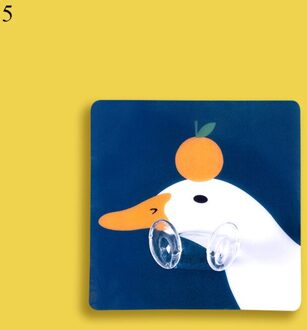 Muur Haken Sticky Haak Hanger Sticker Home Decor Cartoon Haak Muur Opknoping 7Cm Waterdicht Nail-Gratis Onzichtbare sticker 5