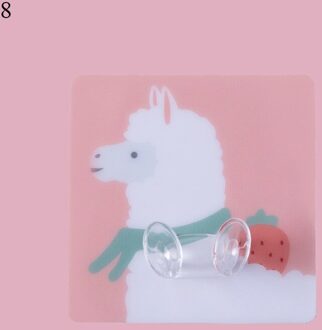 Muur Haken Sticky Haak Hanger Sticker Home Decor Cartoon Haak Muur Opknoping 7Cm Waterdicht Nail-Gratis Onzichtbare sticker 8