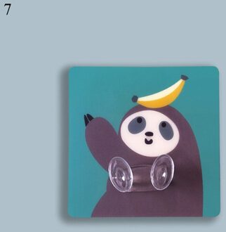 Muur Haken Sticky Haak Hanger Sticker Home Decor Cartoon Haak Muur Opknoping 7Cm Waterdicht Nail-Gratis Onzichtbare sticker