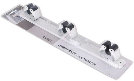 Muur Ondersteuning voor Bezems Confortime Triple Wit