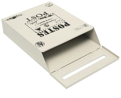 Muur Opknoping Mounted Vergrendeling Mailbox 12 Inch Vintage Brievenbus Post Box met Sleutels Schilderen Handig Kleuren Iron Beige