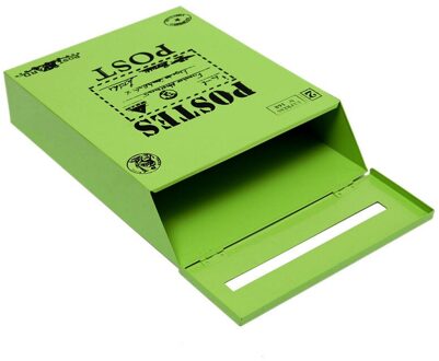 Muur Opknoping Mounted Vergrendeling Mailbox 12 Inch Vintage Brievenbus Post Box met Sleutels Schilderen Handig Kleuren Iron Groen