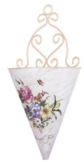 Muur Opknoping Planter Bloempot Plant Potten Mand Houder Kunstmatige Opknoping Potten Balkon Tuin Home Decoratie roos