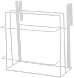 Muur Opknoping Snijplank Frame Gratis Ponsen Smeedijzeren Board Opknoping Rack Thuis Snijplank Rack Opslag Keukenkast wit