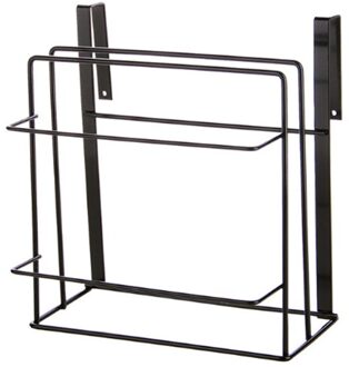 Muur Opknoping Snijplank Frame Gratis Ponsen Smeedijzeren Board Opknoping Rack Thuis Snijplank Rack Opslag Keukenkast zwart