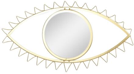 Muur Opknoping Spiegel Decoratieve Eye Vormige Ijzeren Frame Glazen Wand Spiegel Voor Woonkamer Slaapkamer Badkamer Kantoor Decoratie