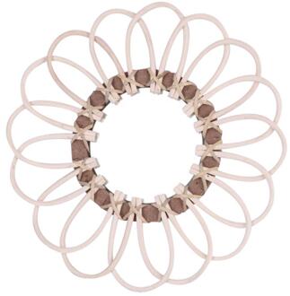 Muur Opknoping Spiegel Hand Geweven Rotan Ronde Dressing Spiegel Voor Thuis Woonkamer Badkamer Decor Spiegel