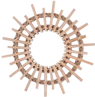 Muur Opknoping Spiegel Hand Geweven Rotan Ronde Dressing Spiegel Voor Thuis Woonkamer Badkamer Decor Spiegel
