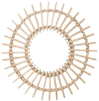Muur Opknoping Spiegel Hand Geweven Rotan Ronde Dressing Spiegel Voor Thuis Woonkamer Badkamer Decor Spiegel