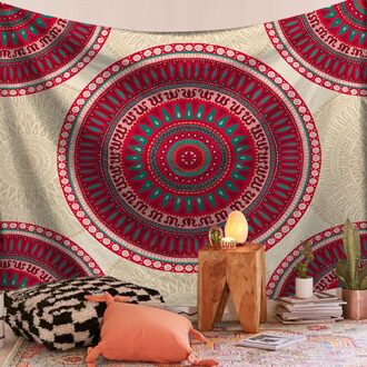 Muur Opknoping Tapijt Rechthoek Muur Mandala Tapestry Huishoudelijke Bloemenprint Achtergrond Doek Decoratieve Doek Decor Deken F