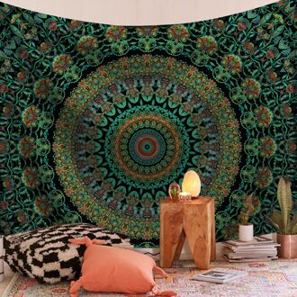 Muur Opknoping Tapijt Rechthoek Muur Mandala Tapestry Huishoudelijke Bloemenprint Achtergrond Doek Decoratieve Doek Decor Deken