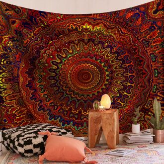 Muur Opknoping Tapijt Rechthoek Muur Mandala Tapestry Huishoudelijke Bloemenprint Achtergrond Doek Decoratieve Doek Decor Deken