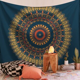 Muur Opknoping Tapijt Rechthoek Muur Mandala Tapestry Huishoudelijke Bloemenprint Achtergrond Doek Decoratieve Doek Decor Deken