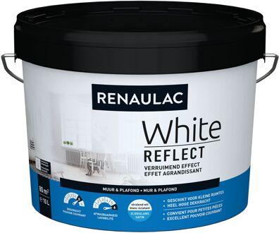 Muur & Plafond Muurverf - Zijdeglans - Wit - 10l