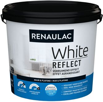 Muur & Plafond Muurverf - Zijdeglans - Wit - 5l