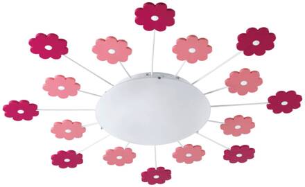 Muur-/plafondlamp VIKI 1 roze 92147
