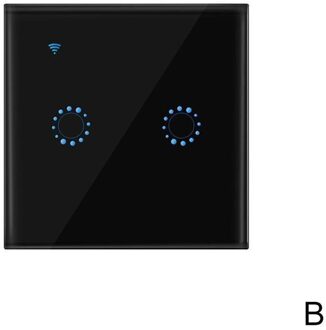 Muur Smart Switch Wifi Schakelaar Smart Afstandsbediening Schakelaar Alexa Slimme Schakelaar Compatibel Met Ios En Android zwart 2 road