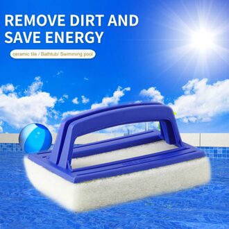 Muur Spons Borstel 1Pc Schoonmaakproducten Zwembad Accessoire Draagbare Waterlijn Scrubber Muur Reinigingsborstel Scrubber