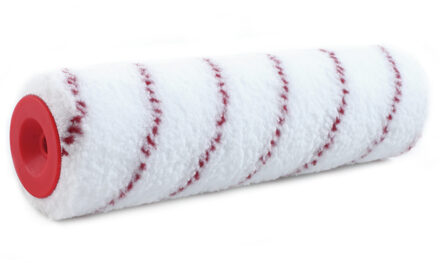 Muur vacht anti-spat verfroller polyester geweven pluisvrij 7,2 x 25 cm