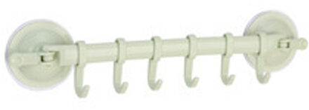 Muur Vacuüm Rack Zuignap 6 Haken Handdoek Badkamer Keuken Houder Sucker Hanger Kabinet Kast Hanger Frame Holde Rack #50