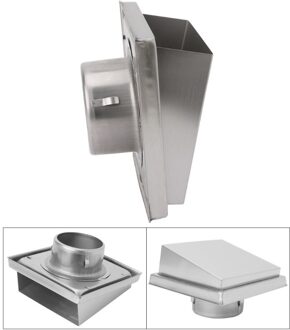 Muur Ventilatierooster Diffuser Ducting Ventilatie Cover Extractor Outlet Lamellen Dia.120mm