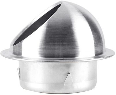 Muur Ventilatierooster Ducting Ventilatie Extractor Outlet Lamellen Halfrond 304 Rvs Air Vent Cover Hood Outlet as tonen 2