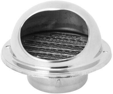 Muur Ventilatierooster Ducting Ventilatie Extractor Outlet Lamellen Halfrond 304 Rvs Air Vent Cover Hood Outlet as tonen 4