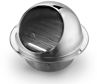 Muur Ventilatierooster Ducting Ventilatie Extractor Outlet Lamellen Halfrond 304 Rvs Air Vent Cover Hood Outlet as tonen 5