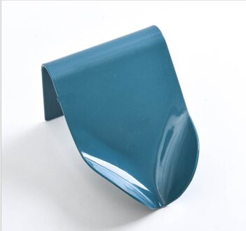 Muur-Zuig Afvoer Zeepbakje Leafology Decoratieve Drainage Zeep Houder Zeep Houder Opslag Container Thuis Badkamer Accessoires blauw