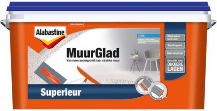 muurglad superieur - Wit - 5 liter