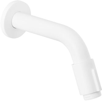 Muurkraan Mat Wit – Inbouw Wastafelkraan – Kraan Koud Water – 15 cm – Toiletkraan