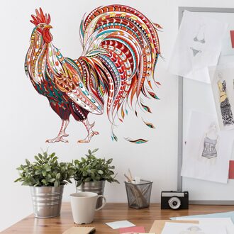 Muurstickers Kleur Dier Patroon Diy Puzzel Grote Haan Muur Plakken Kinderkamer Woonkamer Slaapkamer Studie Sticker