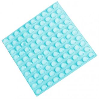 Muurstickers Zelfklevende Buffer Bumper Toiletten Lade Deur Kasten Anti Collision Rubber Antislip Siliconen Voeten Pad 100 Pcs blauw
