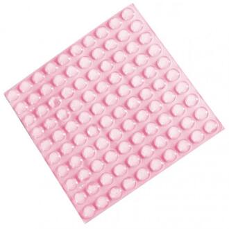 Muurstickers Zelfklevende Buffer Bumper Toiletten Lade Deur Kasten Anti Collision Rubber Antislip Siliconen Voeten Pad 100 Pcs roze