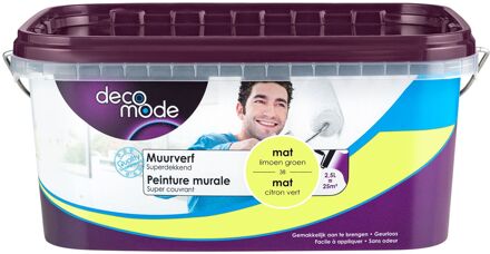 Muurverf - Mat - Limoen Groen - 2,5l