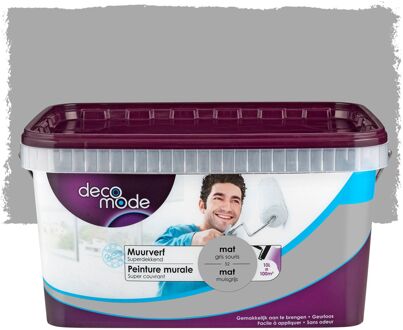 Muurverf - Mat - Muisgrijs - 10l