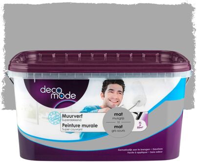 Muurverf - Mat - Muisgrijs - 5l