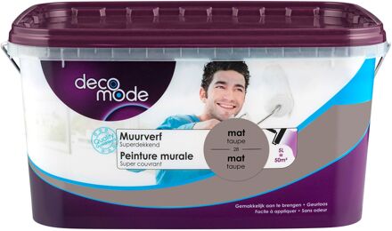 Muurverf - Mat - Taupe - 5l