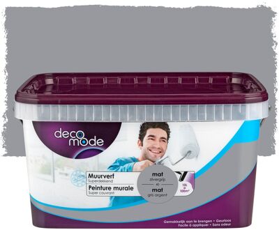 Muurverf - Mat - Zilvergrijs - 10l