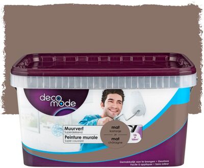 Muurverf Muurverf - Mat - Kastanje - 10l