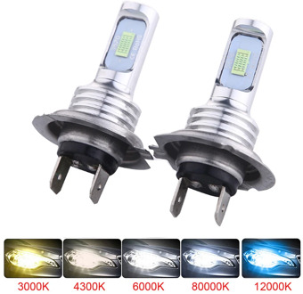 Muxall 2pcs H11 9005/HB3 9006/HB4 LED Turbo Car Headlight Bulb 8000Lm 6000K White 3000K Yellow H9 H8 H16 Auto Front Fog Lamp